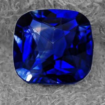 5.50 mm Cushion 1.02ct AAA Luster Natural Intense SriLanka Intense Blue Sapphire [Flawless-VVS]