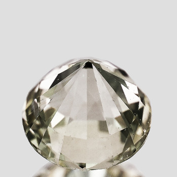 5.50 mm Round {1.15ct} Superb Luster Natural SriLanka White Sapphire [Flawless-VVS]