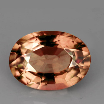 8.5x5.5 mm Oval {1.52ct} Superb Luster Natural SriLanka Champagne Orange Sapphire [Flawless-VVS]