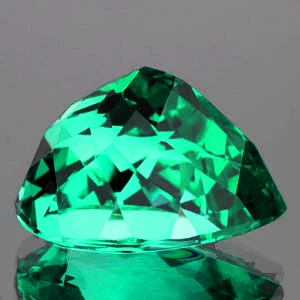 10x8 mm Pear 2.82ct Superb Luster Natural Vivid Green Fluorite [Flawless-VVS]