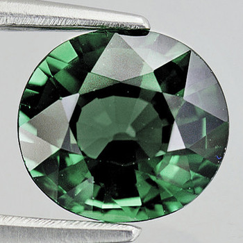 8.00 mm Semi-Round {1.80cts} Fire Luster Natural Brilliant Green Tourmaline [Flawless-VVS]
