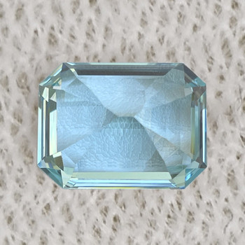 8.5x6.5 mm Octagon {1.87ct} Fire Luster Natural Santa Maria Blue Aquamarine [Flawless-VVS]