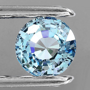 6.30 mm Round {1.00ct} Fire Luster Natural Blue Aquamarine [Flawless-VVS]