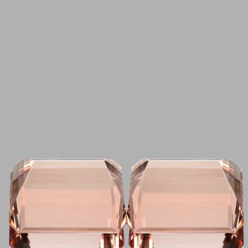 Private listing 10x7 mm Octagon 6.22cts Superb Luster Natural Peach Morganite [Flawless-VVS]