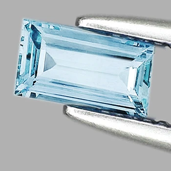 11.5x6 mm Baguette {2.50ct} AAA Luster Natural Blue Aquamarine [Flawless-VVS]