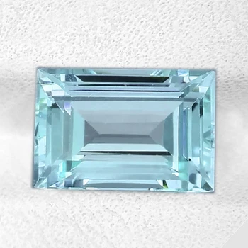 11.5x7.5 mm Baguette {3.60ct} AAA Luster Natural Blue Aquamarine [Flawless-VVS]