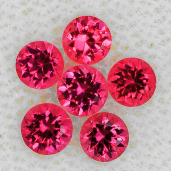 2.70 mm Round 6 pcs Top Luster Natural Pink Red Spinel [Flawless-VVS]