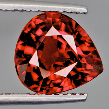 8x7.5 mm Pear {1.45ct} Sparkling Natural Padparadscha Pink Tourmaline [Flawless-VVS]
