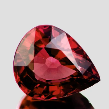 12x10 mm Pear {5.10ct} Sparkling Natural Orange Pink Tourmaline [Flawless-VVS]