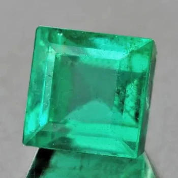 5.00 mm Square {0.50ct} Natural Brilliant Green Emerald [VS]