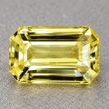 7x4 mm Octagon {1.12ct} AAA Fire Sparkles Natural SriLanka Yellow Sapphire [Flawless-VVS]
