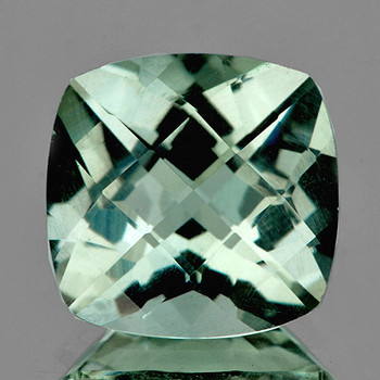 14.00 mm Cushion Checker {8.50ct} AAA Fire Luster Natural Brilliant Green Amethyst [Flawless-VVS]