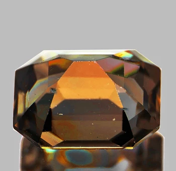 6x5 mm Octagon {1.30ct} Brilliant Natural Unheated Champagne Sapphire [Flawless-VVS]