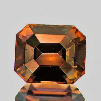 6x5 mm Octagon {1.30ct} Brilliant Natural Unheated Champagne Sapphire [Flawless-VVS]