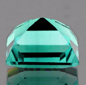 4.00 mm Square {0.50ct} Natural Brilliant Neon Blue Green Tourmaline [Flawless-VVS]