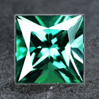 5.00 mm Square {0.75ct} Natural Brilliant Neon Blue Green Tourmaline [Flawless-VVS]