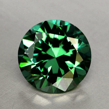 6.00 mm Round {0.72ct} Natural Brilliant Neon Green Tourmaline [Flawless-VVS]