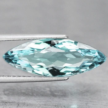 20x7 mm Marquise {4.00ct} Top Luster Natural Blue Aquamarine [Flawless-VVS]