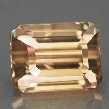 7.5x5.5 mm Octagon {1.80ct} Top Fire Natural Rainbow Flashes Golden Zircon [Flawless-VVS]