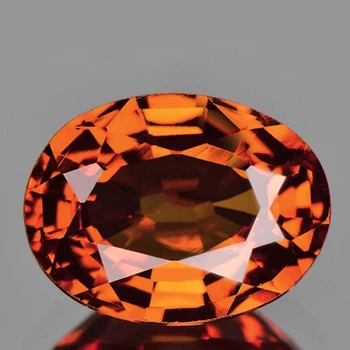 13.5x10 mm Oval {11.00cts} Top Fire Natural Unheated Orange Zircon [Flawless-VVS]