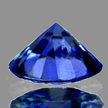 4.70 mm Round 0.50ct Sparkling Natural Intense Blue Sapphire [Flawless-VVS]
