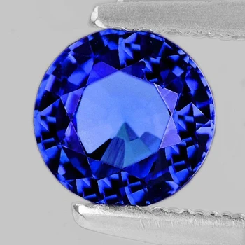 5.00 mm Round 0.51ct Superb Luster Natural Intense Blue Sapphire [Flawless-VVS]