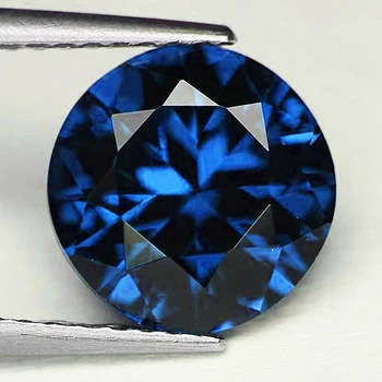 4.40 mm Round 0.40ct Fire Luster Natural Intense Blue Sapphire [Flawless-VVS]