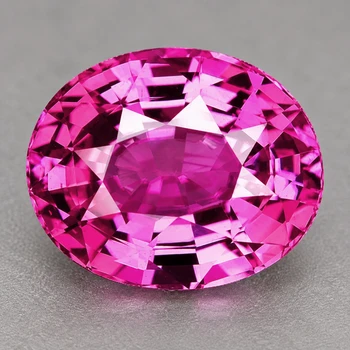 7x6 mm Oval {1.26ct} AAA Luster Natural Unheated Intense Purple Sapphire [Flawless-VVS] Free Certificate