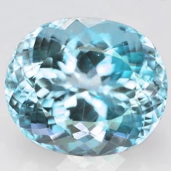 11x9 mm Oval {4.00ct} AAA Luster Natural Top Blue Aquamarine [Flawless-VVS]