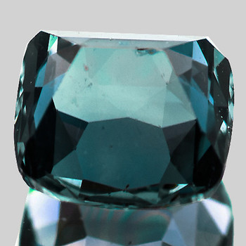 5.00 mm Cushion {0.98ct} Brilliant Natural Unheated Green Blue Sapphire [Flawless-VVS]