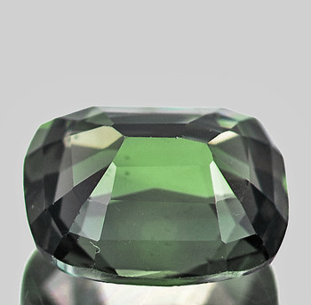 6x5 mm Cushion {1.05ct} Brilliant Natural Unheated Green Sapphire [Flawless-VVS]