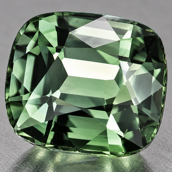 6x5 mm Cushion {1.05ct} Brilliant Natural Unheated Green Sapphire [Flawless-VVS]