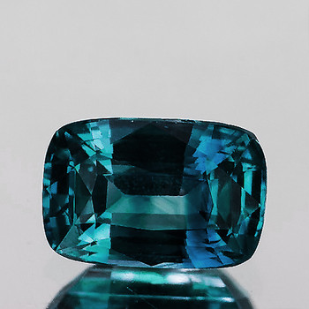 6.5x4.5 mm Cushion {1.02ct} Top Luster Natural Sparkling Green Blue Sapphire [Flawless-VVS]