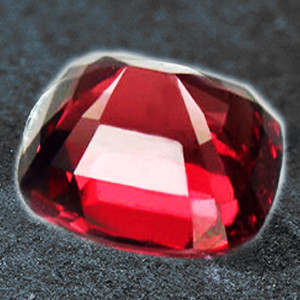 7x6 mm Cushion {1.70cts} Fire Luster Natural Vivid Raspberry Pink Rhodolite Garnet [Flawless-VVS]