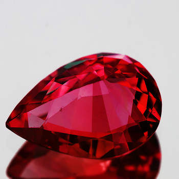 9.5x6.5 mm Pear {2.30cts} Fire Luster Natural Vivid Pink Red Rhodolite Garnet [Flawless-VVS]