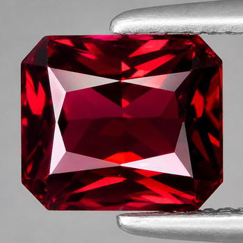 7.5x6.5 mm Octagon {2.05ct} Top Luster Natural Raspberry Pink Rhodolite Garnet [Flawless-VVS]