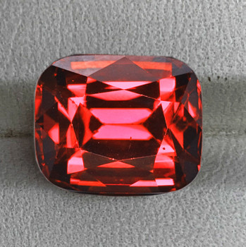 8x6 mm Cushion {1.95cts} Fire Luster Natural Neon Orange Pink Rhodolite Garnet [Flawless-VVS]