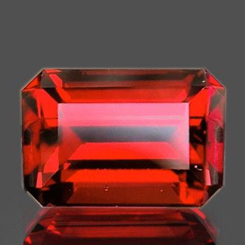 8x5 mm Octagon {1.95ct} Top Luster Natural Vivid Orange Rhodolite Garnet [Flawless-VVS]