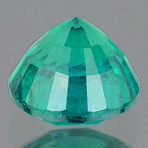 6.00 mm Round {1.05ct} Lustrous Zambian Natural Green Emerald [SI]