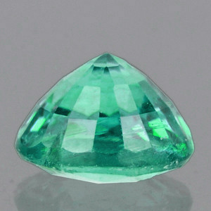 6.00 mm Round {0.90ct} Lustrous Zambian Natural Blue Green Emerald [SI]