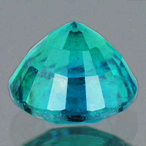 6.00 mm Round {1.08ct} Lustrous Zambian Natural Blue Green Emerald [SI]