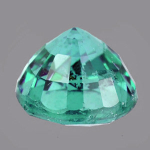 6.50 mm Round {1.28ct} Lustrous Zambian Natural Green Blue Emerald [VS]