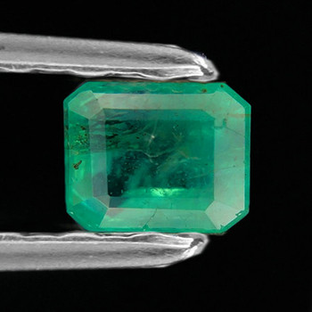 7x6 mm Octagon {1.02ct} Natural Brilliant Blue Green Emerald [SI]