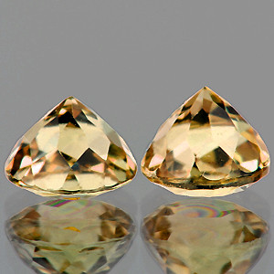 5.50 mm Round Portuguese 2 pcs Superb Luster Natural Golden Champagne Zircon [Flawless-VVS]