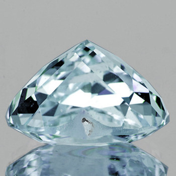 11x8.5 mm Heart 2.91cts AAA Fire Luster Natural Sky Blue Aquamarine [Flawless-VVS]