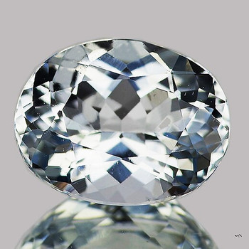 10x8 mm Oval 2.75cts AAA Fire Luster Natural Soft Blue Aquamarine [Flawless-VVS]