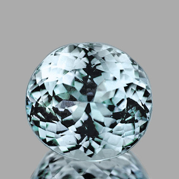 8.50 mm Semi-Round 2.45cts AAA Fire Luster Natural Soft Blue Aquamarine [Flawless-VVS]