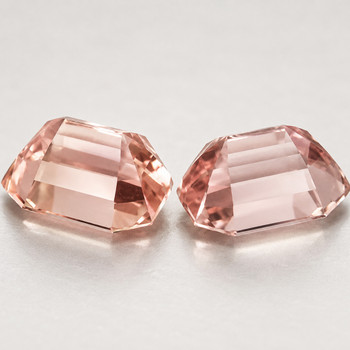 12x8 mm Octagon {10.32cts} Superb Luster Natural Intense Peach Morganite [Flawless-VVS]-Top Grade
