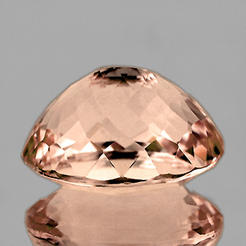 13x10 mm Oval {6.55cts} AAA Fire Luster Natural Intense Peach Morganite [Flawless-VVS]
