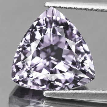 6.50 mm Trillion {1.08ct} Superb Luster Natural SriLanka Pastel Purple Sapphire [Flawless-VVS]